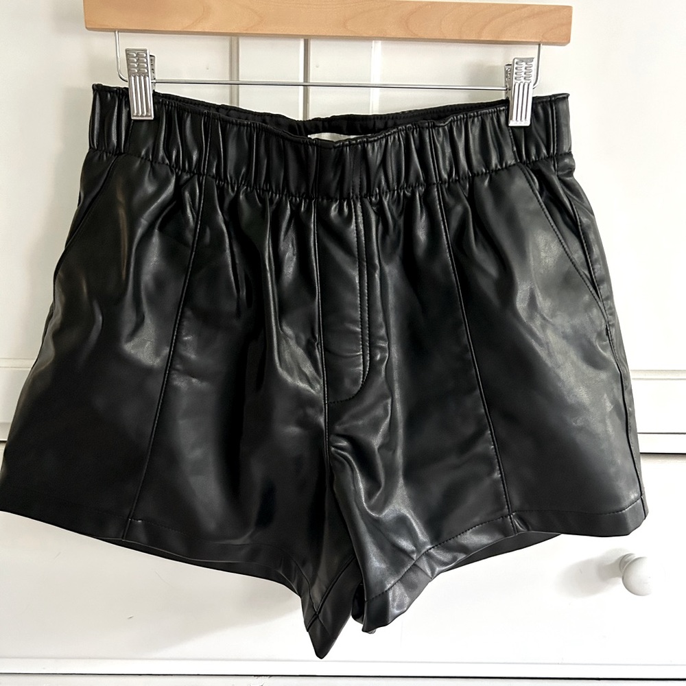 Abercrombie Faux Leather Shorts